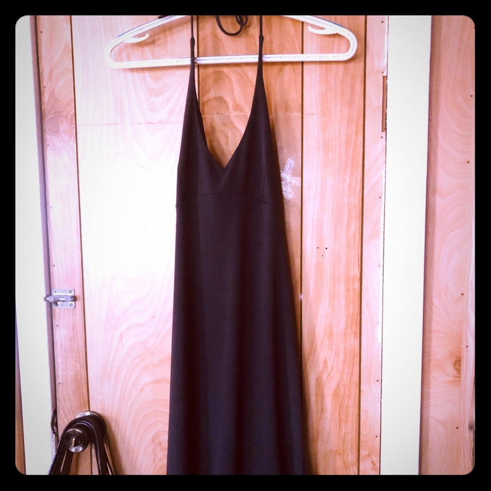 Gary color nice backless dress